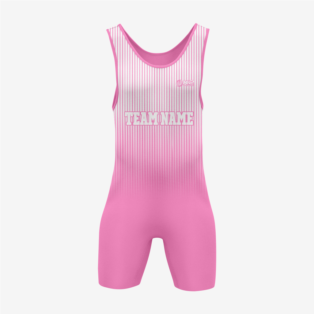 Personalized Pink Wrestling Singlet – Premium Quality
