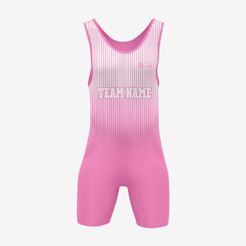 Personalized Pink Wrestling Singlet – Premium Quality