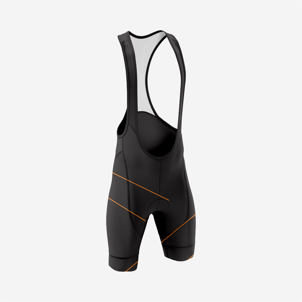 Premium Men’s Cycling Apparel – Road Cycling Jersey & Bib Shorts in Orange/Black