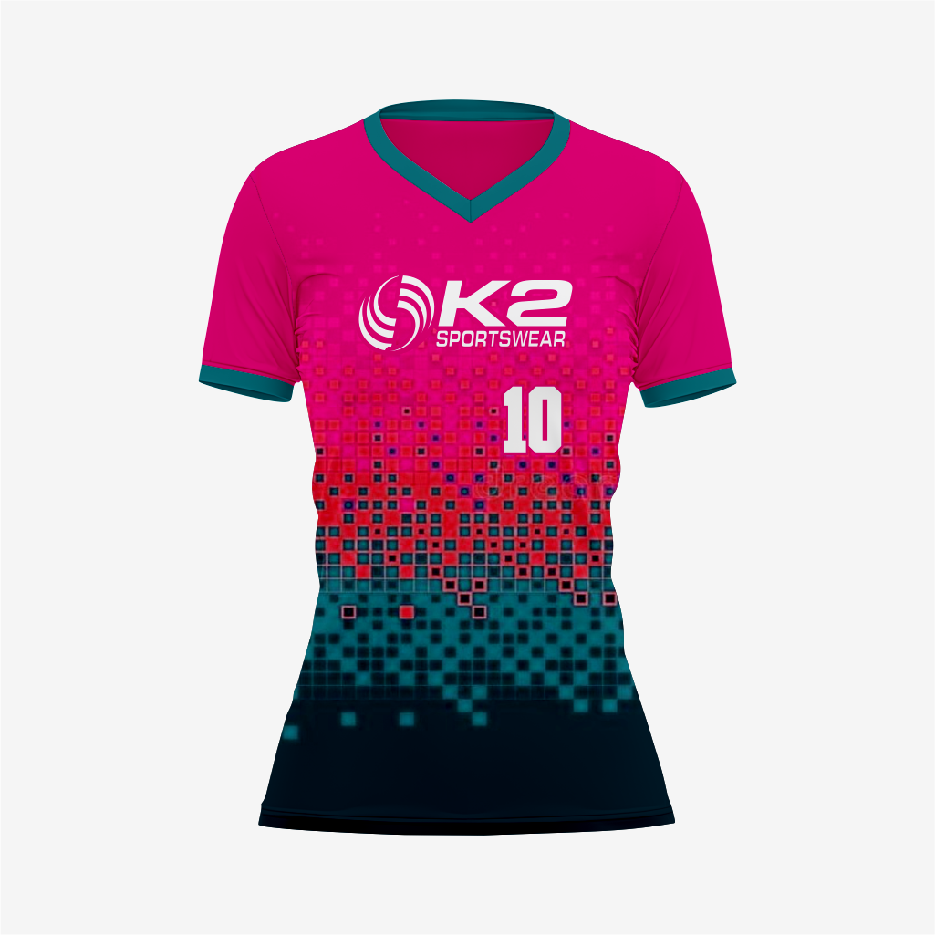 Custom Ruby Softball V-Neck Jersey for Men/Women