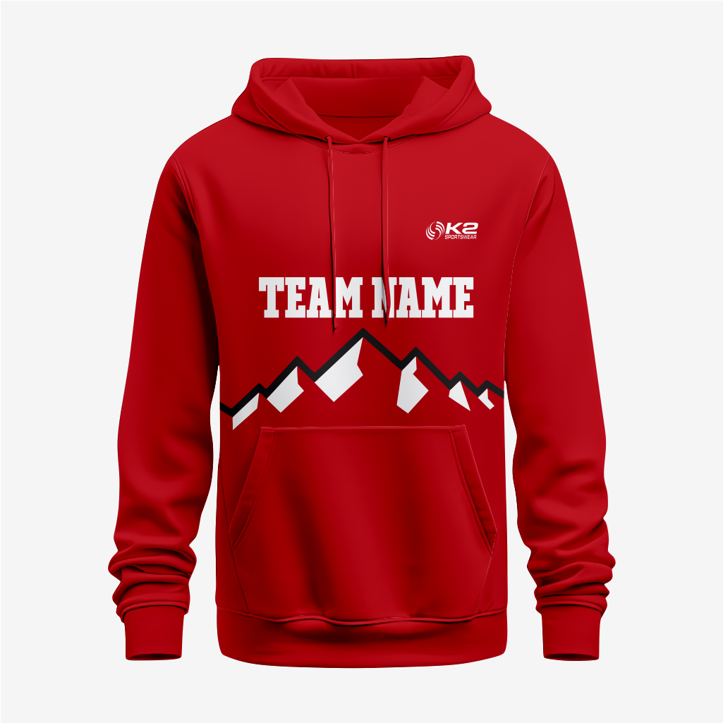 Dark Red Custom Wrestling Hoodie – Personalized Team Gear