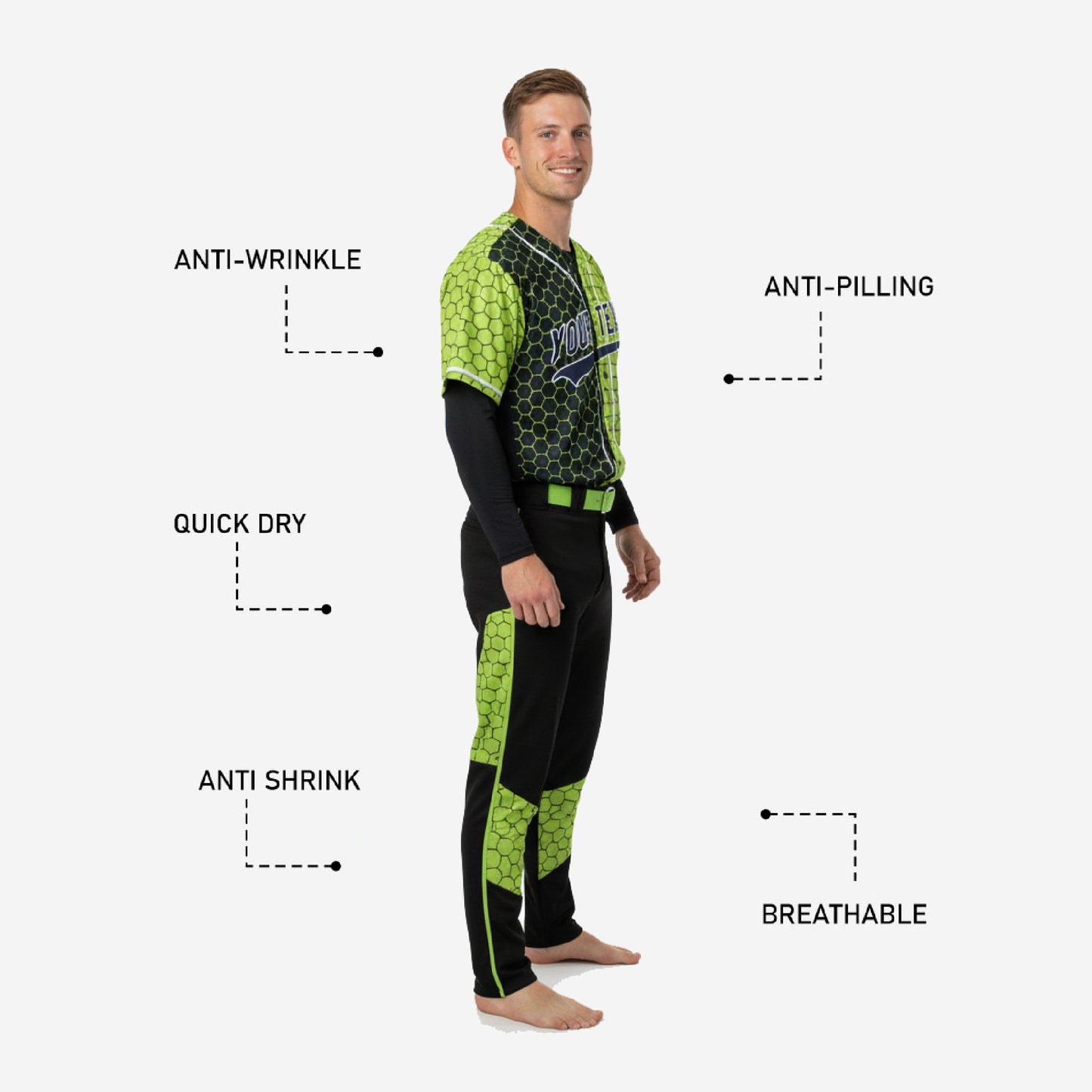 Personalized Baseball Uniform - Custom Jersey & Pants Uniform Set