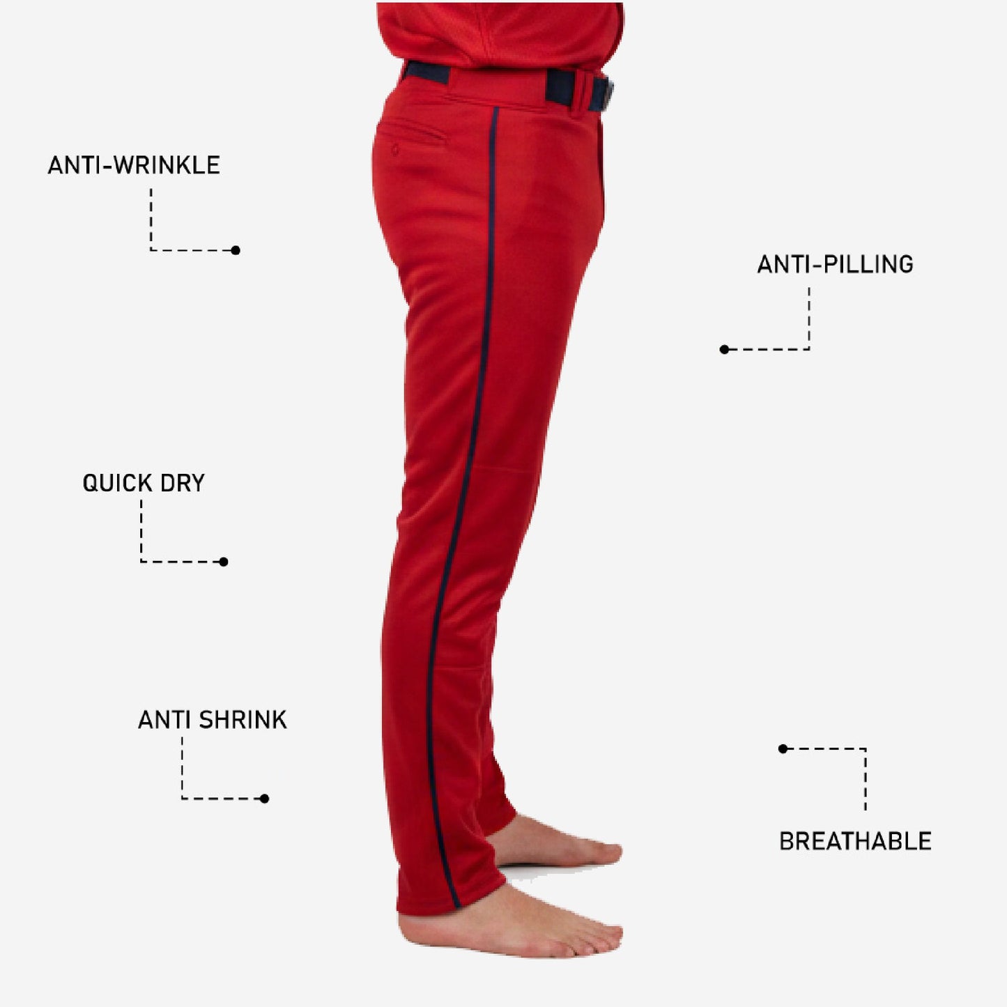 Custom Baseball Uniform Pants - Team Colors Custom Baseball Pants USA