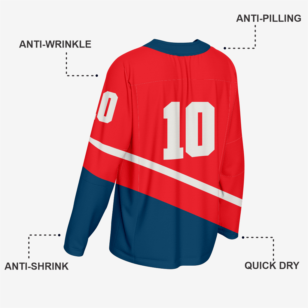 Red/Black Custom Ice Hockey Jersey – Team Wear - K2 Sportswear | Custom Sports Uniforms & Apparels - K2 Sportswear