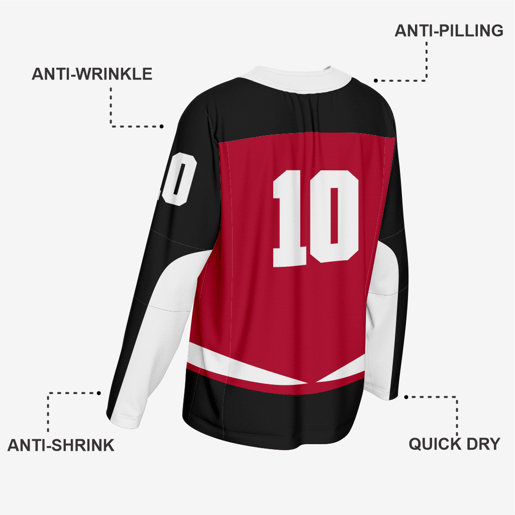 Maroon Custom Ice Hockey Jersey – Team Wear - K2 Sportswear | Custom Sports Uniforms & Apparels - K2 Sportswear