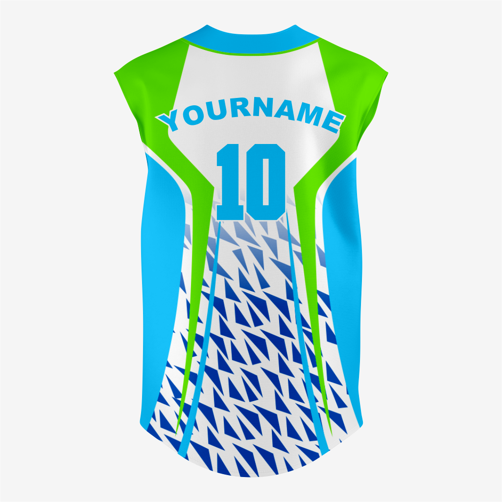 Custom Turquoise/Green Sleeveless Full Button Softball Jersey – Pro Fit