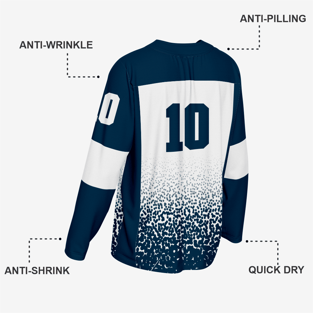 Dark Blue Custom Ice Hockey Jersey – Team Wear - K2 Sportswear | Custom Sports Uniforms & Apparels - K2 Sportswear