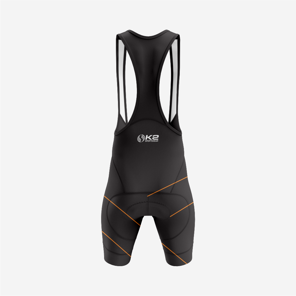 Premium Men’s Cycling Apparel – Road Cycling Jersey & Bib Shorts in Orange/Black