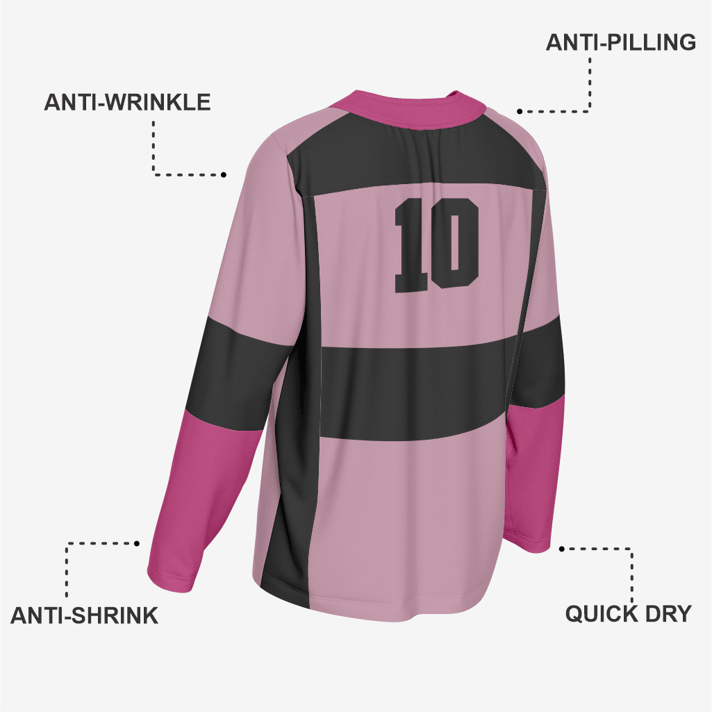 Custom Red Violet Ice Hockey Jersey – Pro Quality - K2 Sportswear | Custom Sports Uniforms & Apparels - K2 Sportswear