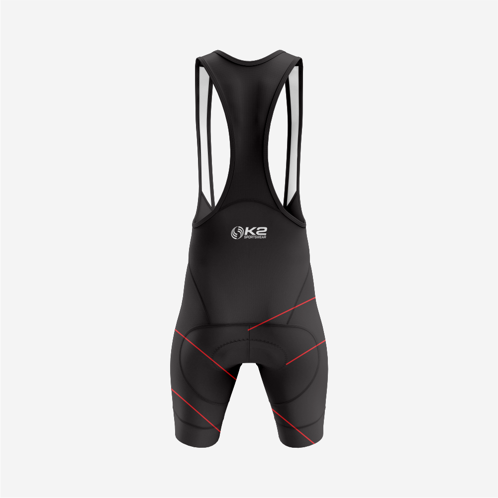 Premium Men’s Cycling Apparel – Road Cycling Jersey & Bib Shorts in Dark Red