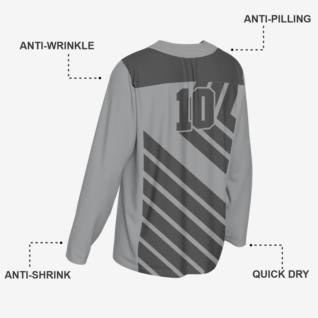 Custom Ice Hockey Jersey in Gray