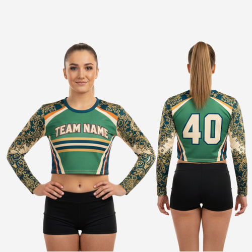 Personalized Cheerleading Jersey in Green - Youth & Adult