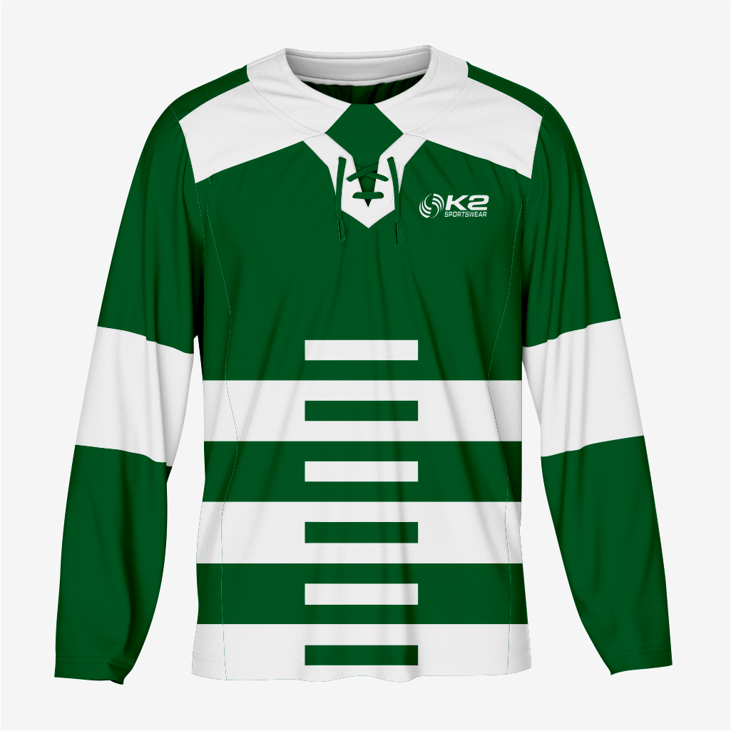 Custom Ice Hockey Jersey in Dark Green