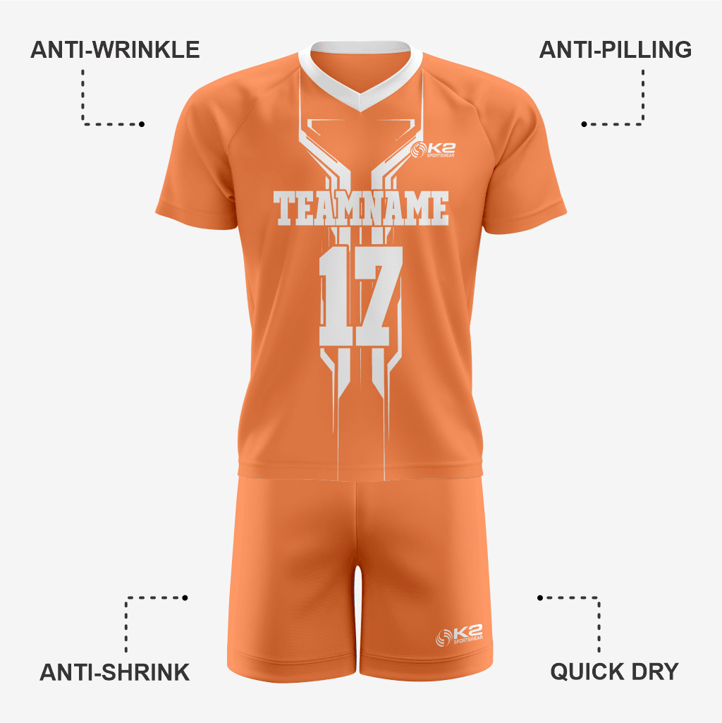 Personalized Orange Lacrosse Uniform – Pro Fit - K2 Sportswear | Custom Sports Uniforms & Apparels - K2 Sportswear