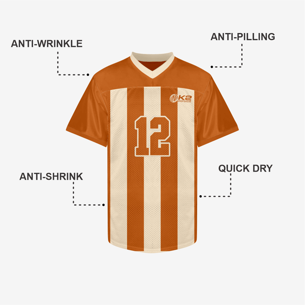 Customized Bronze Football Practice Jersey – Men & Women - K2 Sportswear | Custom Sports Uniforms & Apparels - K2 Sportswear