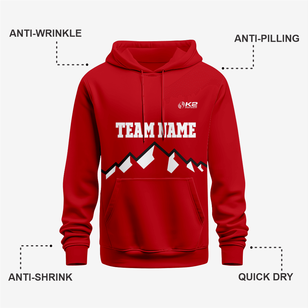 Dark Red Custom Wrestling Hoodie – Personalized Team Gear - K2 Sportswear | Custom Sports Uniforms & Apparels - K2 Sportswear