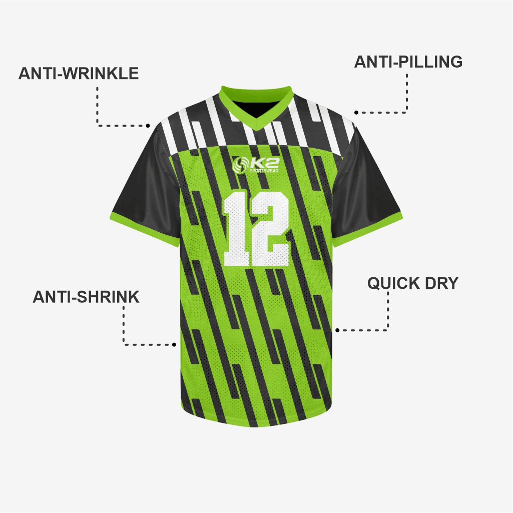 Yellow Green Custom Football Practice Jersey – Men/Women/Youth - K2 Sportswear | Custom Sports Uniforms & Apparels - K2 Sportswear