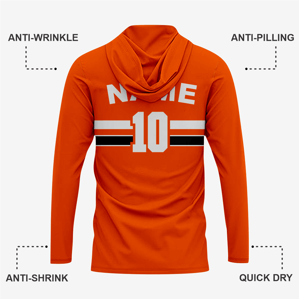 Custom Softball T-Shirt Hoodie in Red/Bronze for Men/Women - K2 Sportswear | Custom Sports Uniforms & Apparels - K2 Sportswear