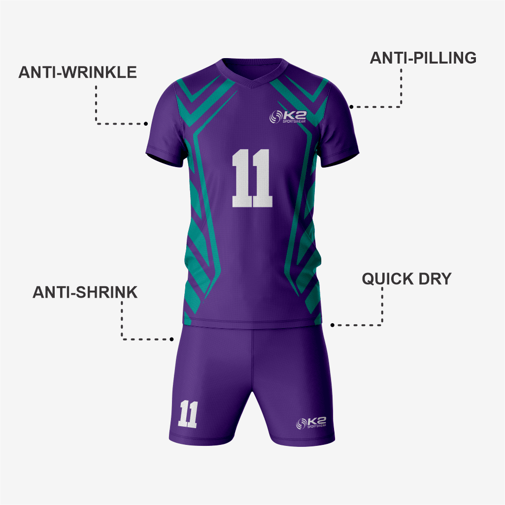 Purple Custom Volleyball Uniform Set for Teams - K2 Sportswear | Custom Sports Uniforms & Apparels - K2 Sportswear