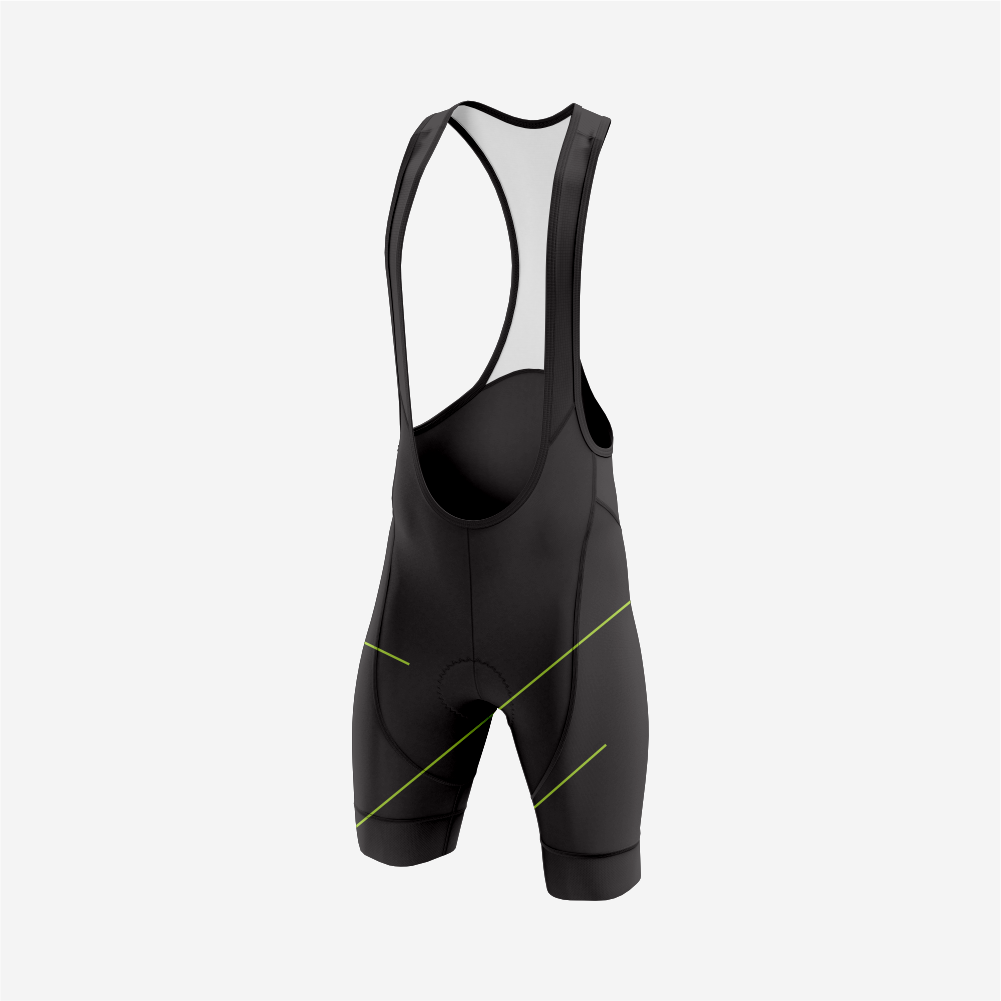 Men’s Long Sleeve Bike Jersey and Bib Shorts Set - Apple Green