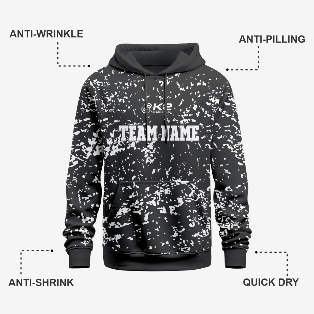 Gray Custom Wrestling Hoodie – Personalized Team Gear - K2 Sportswear | Custom Sports Uniforms & Apparels - K2 Sportswear