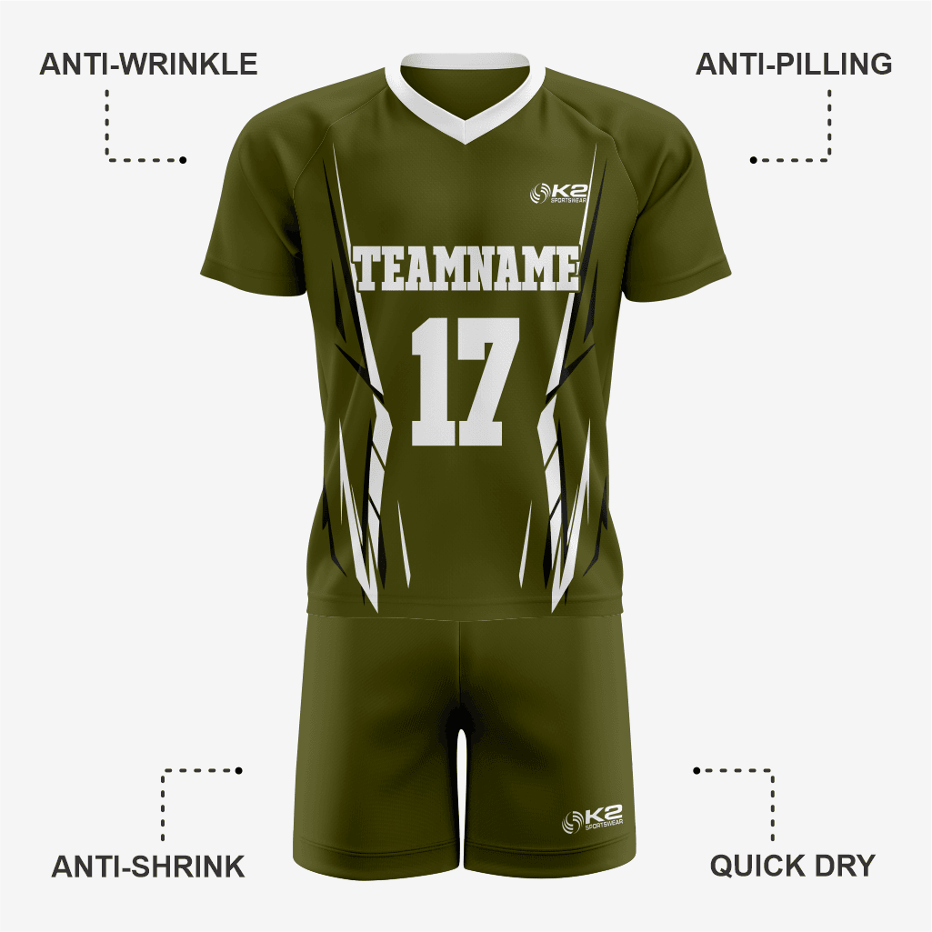 Custom Lacrosse Uniform in Army Green – Play in Style - K2 Sportswear | Custom Sports Uniforms & Apparels - K2 Sportswear