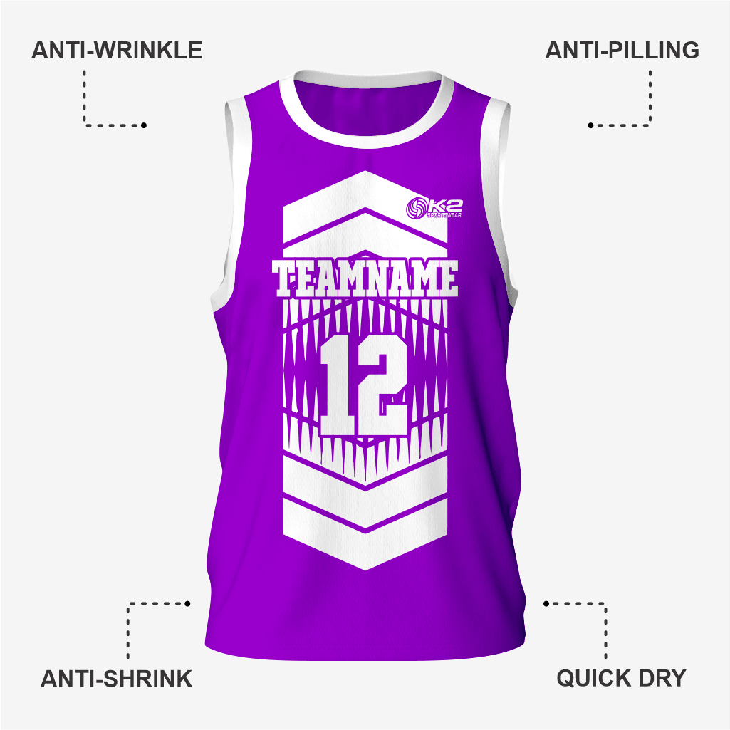 Men's Personalized Purple Lacrosse Pinnie - K2 Sportswear | Custom Sports Uniforms & Apparels - K2 Sportswear