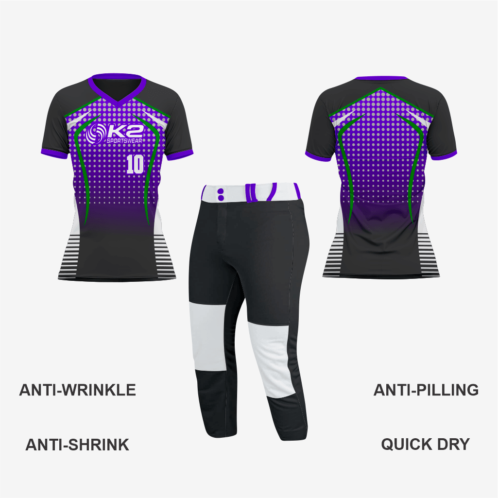 Custom Indigo/Black Softball V-Neck Jersey for Men/Women - K2 Sportswear | Custom Sports Uniforms & Apparels - K2 Sportswear