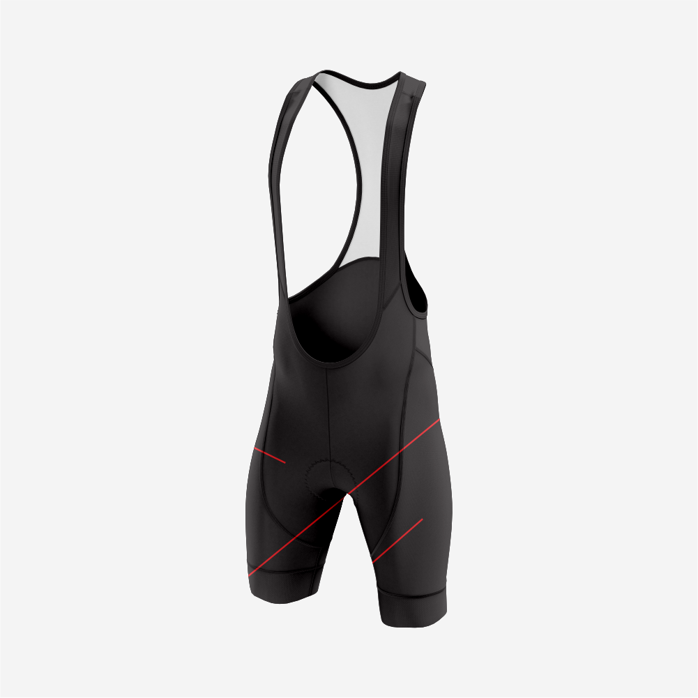 Premium Men’s Cycling Apparel – Road Cycling Jersey & Bib Shorts in Dark Red