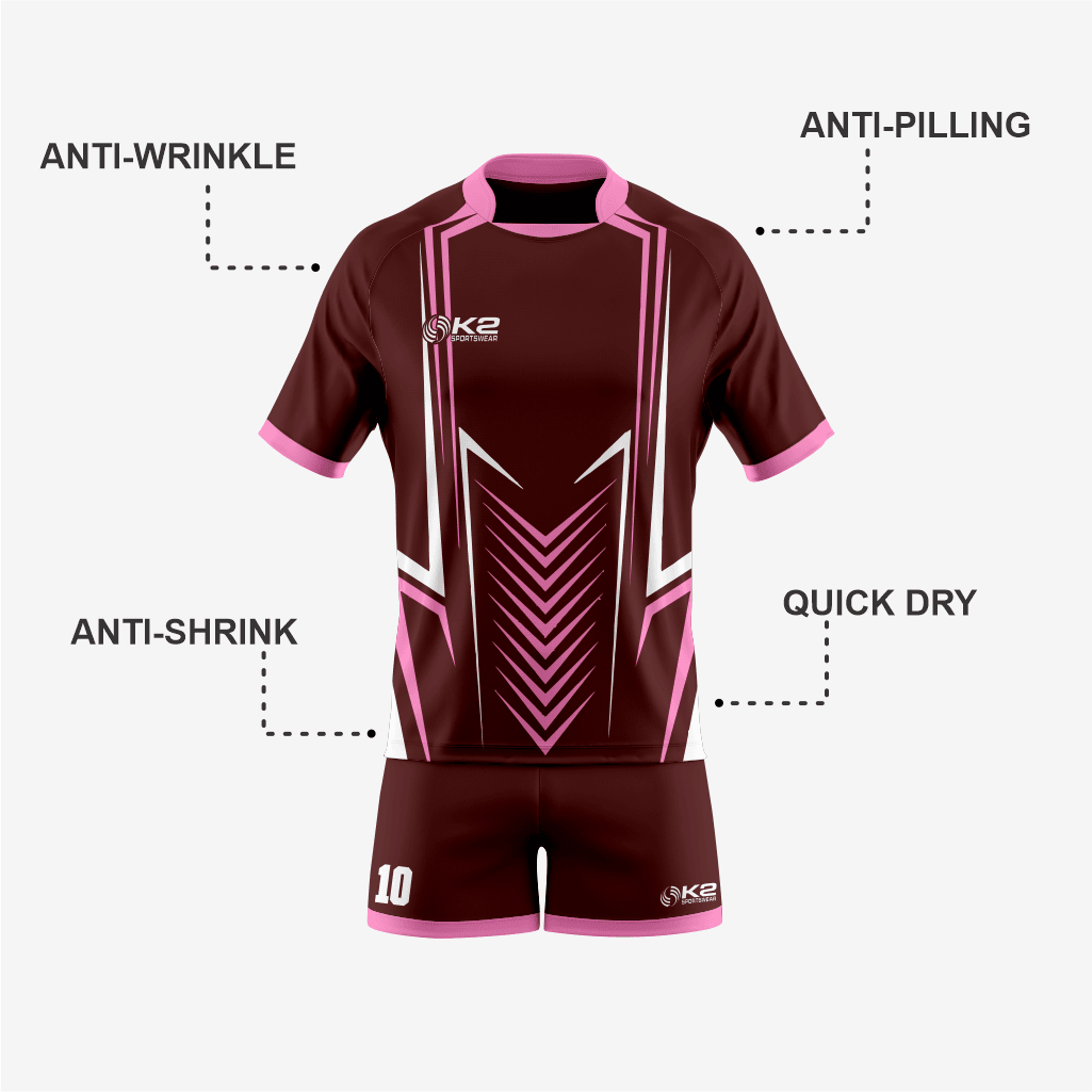 Custom Dark Sienna Rugby Gear for Your Team - K2 Sportswear | Custom Sports Uniforms & Apparels - K2 Sportswear