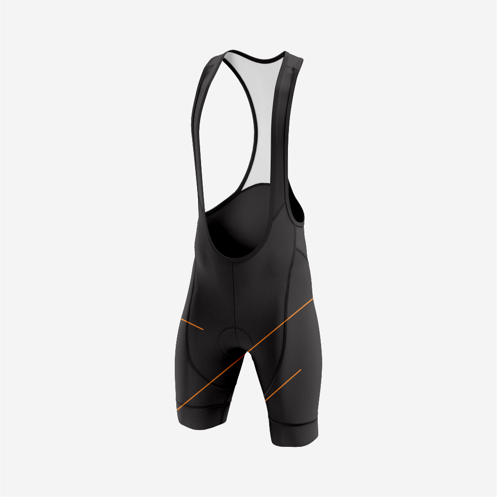 Premium Men’s Cycling Apparel – Road Cycling Jersey & Bib Shorts in Orange/Black