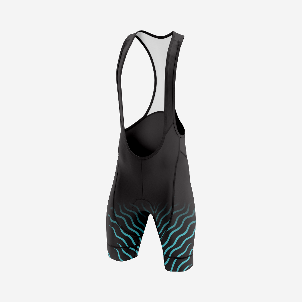 Premium Men's Black Cycling Bib Shorts – Breathable, Padded & Performance