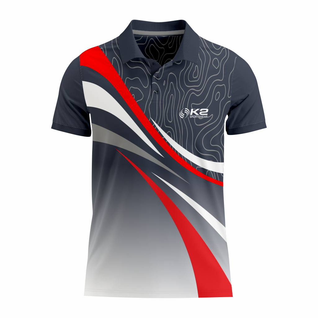 Basketball Polo Shirt in Gray RSBPS-001