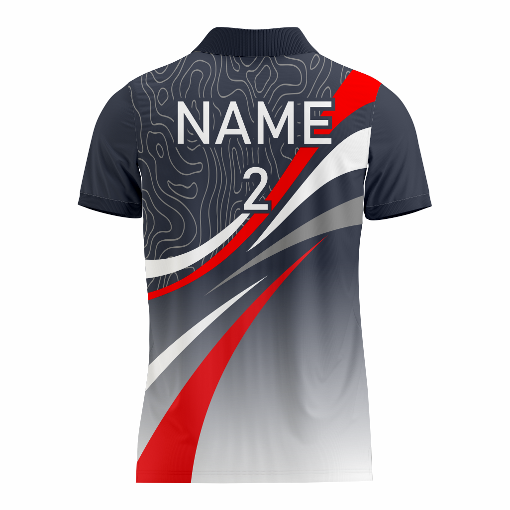 Basketball Polo Shirt in Gray RSBPS-001