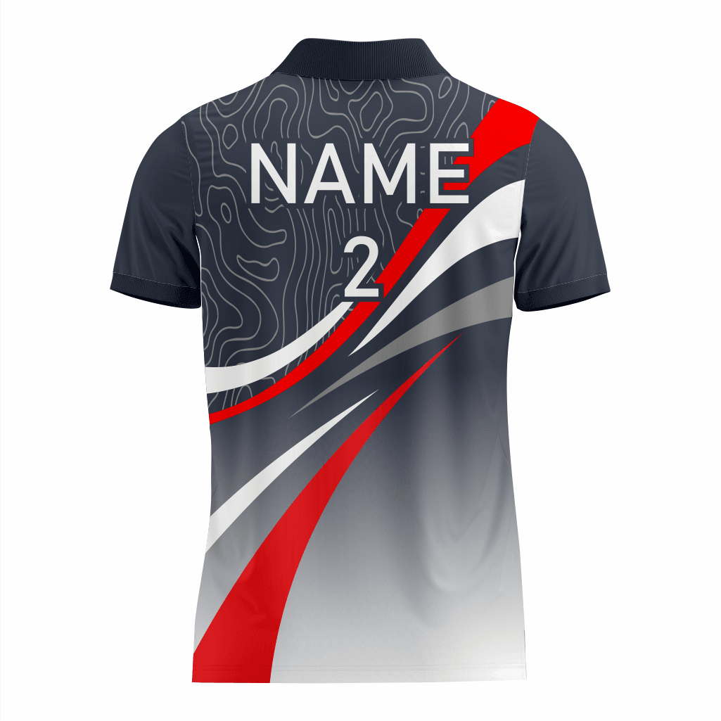 Basketball Polo Shirt in Gray RSBPS-001 - K2 Sportswear | Custom Sports Uniforms & Apparels - K2 Sportswear