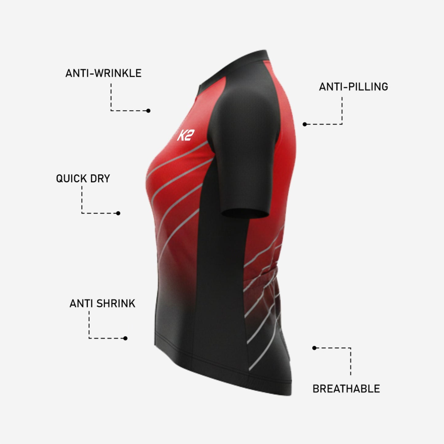 Custom Women's Short Sleeve Cycling Jersey - Personalized Bike Jersey