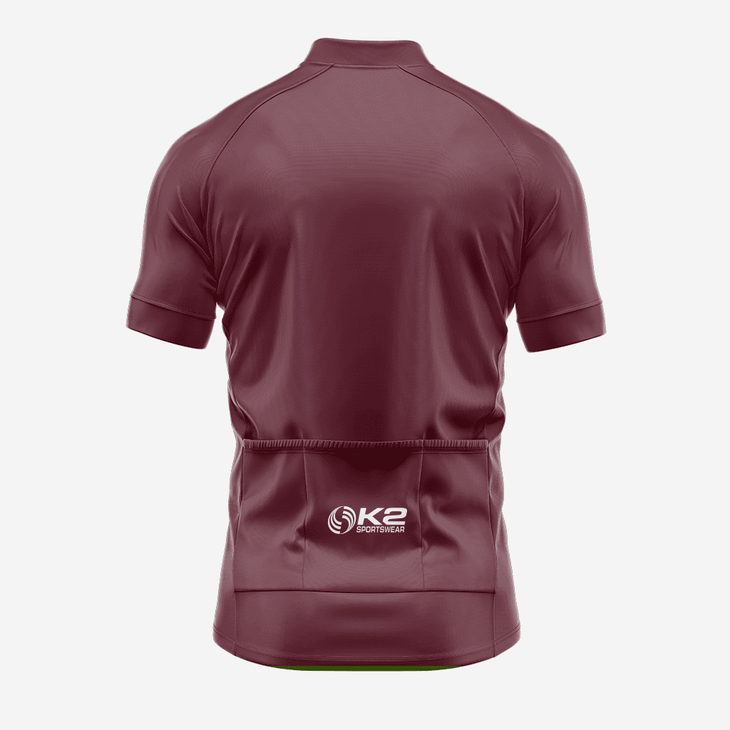 Custom Deep Coffee Short Sleeve Cycling Jersey for Men - K2 Sportswear | Custom Sports Uniforms & Apparels - K2 Sportswear