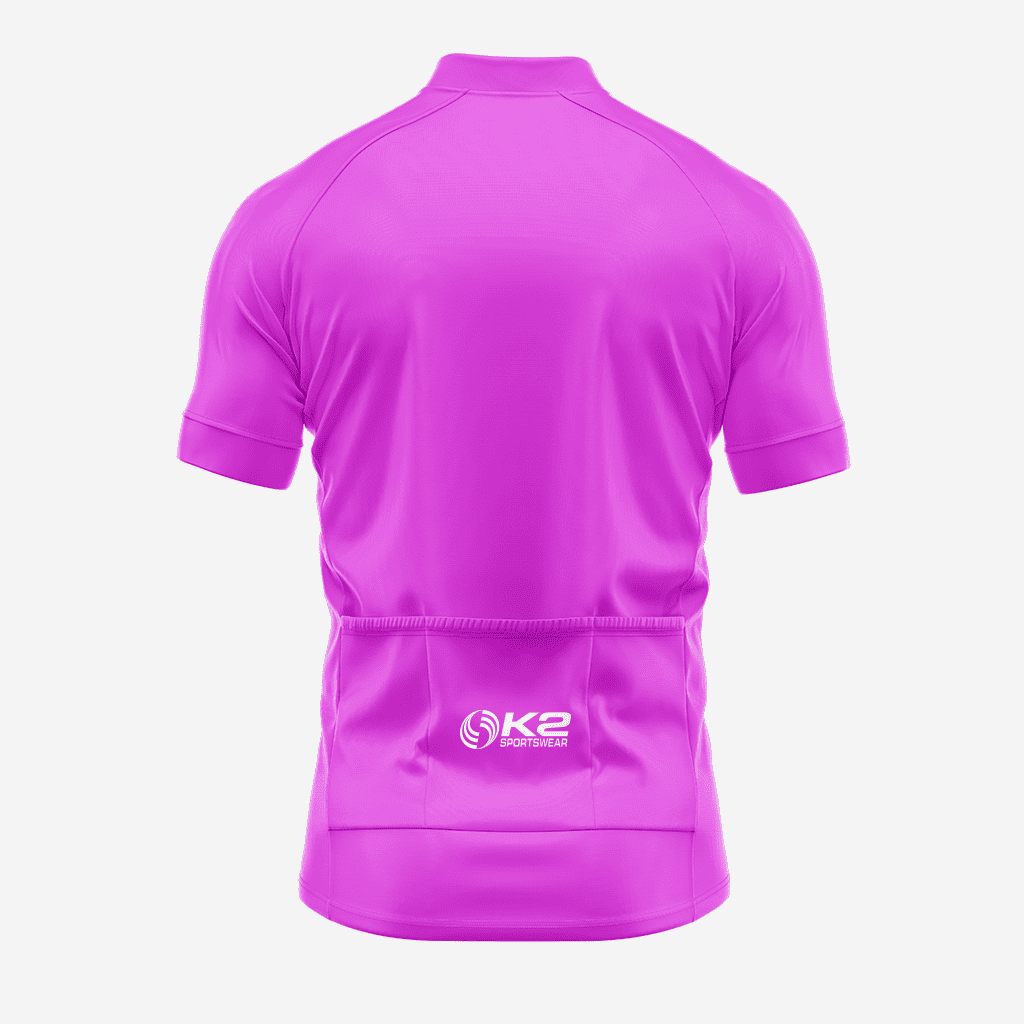 Light Purple Custom-Made Men's Short Sleeve Cycling Jersey - K2 Sportswear | Custom Sports Uniforms & Apparels - K2 Sportswear