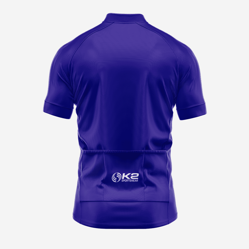 Personalized Indigo Short Sleeve Cycling Jersey for Men – Full Dye Sublimation - K2 Sportswear | Custom Sports Uniforms & Apparels - K2 Sportswear