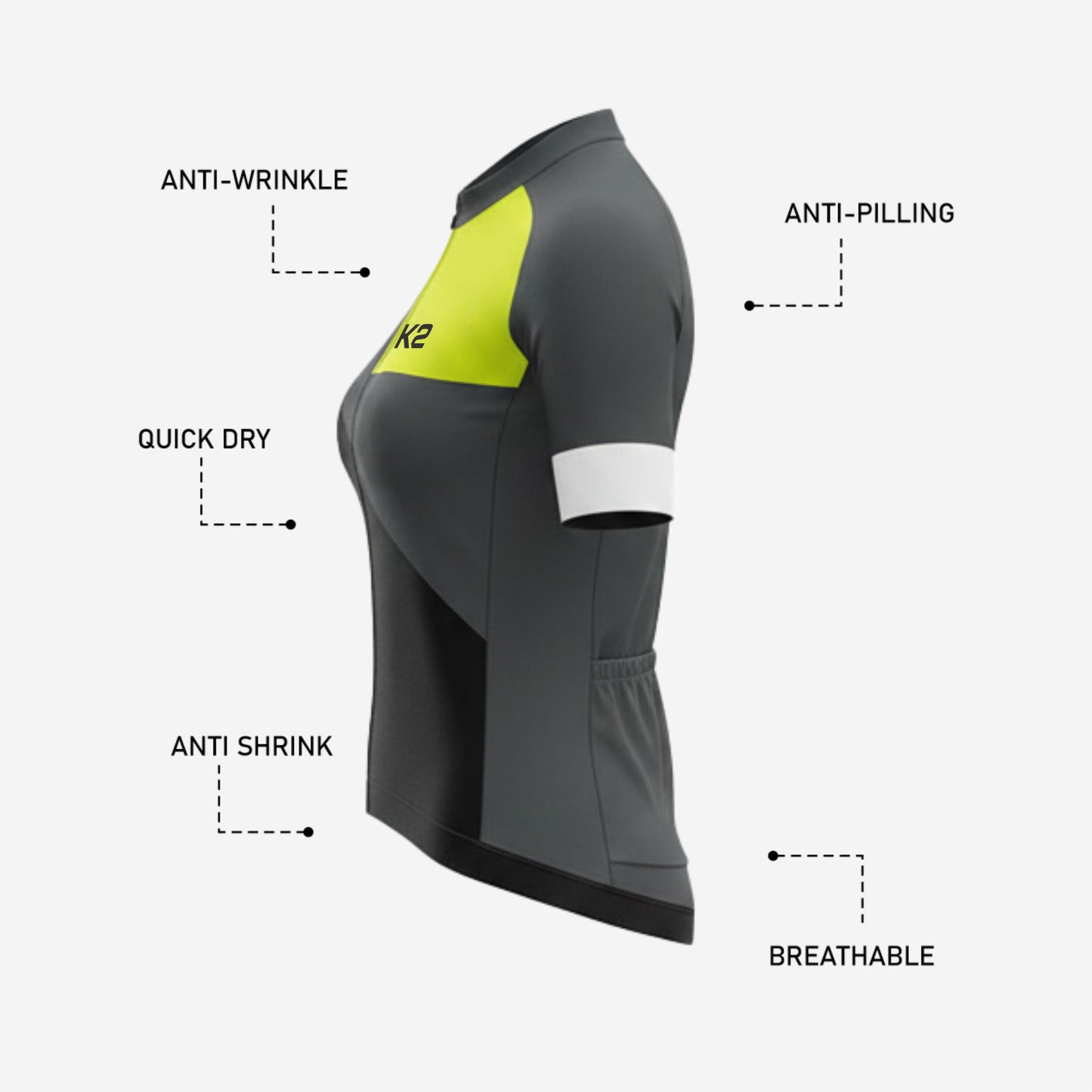 Personalized Women's Cycling Jersey - Short Sleeve Pro-Fit Bike Jersey