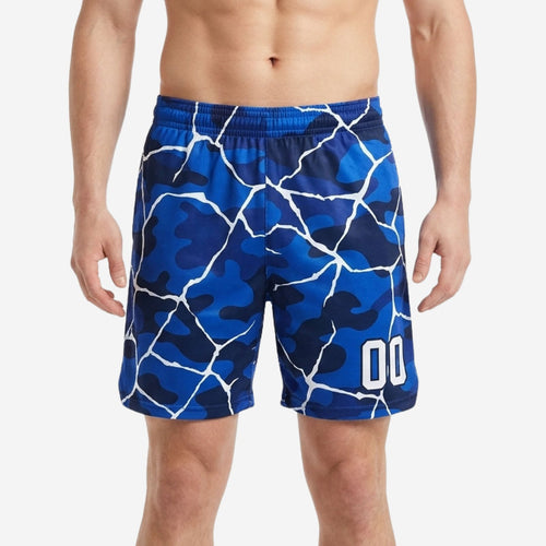 Custom Blue and White Basketball Shorts - Full Squad Set