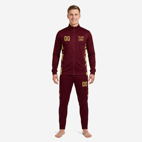 Soccer Team Kits - Custom Maroon and Gold with Player Numbers