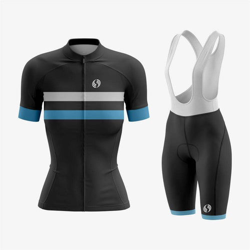 Custom Black Women's Cycling Kit – Pro Fit - K2 Sportswear | Custom Sports Uniforms & Apparels - K2 Sportswear