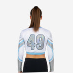Personalized Cheerleading Jersey in White - Youth & Adult