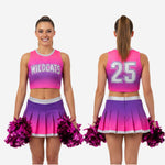 Youth & Adult Cheerleading Uniform Set - Personalized Gradient Design