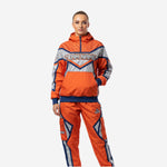 Personalized Orange Cheer Warmup Suit - Custom Hoodie Jacket & Pants Team Set