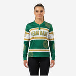 Custom Cheerleading Jersey - Green Long Sleeve Sublimation Print