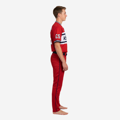 Personalized Youth Baseball Jersey & Pants - Custom Team Uniform Set in Red