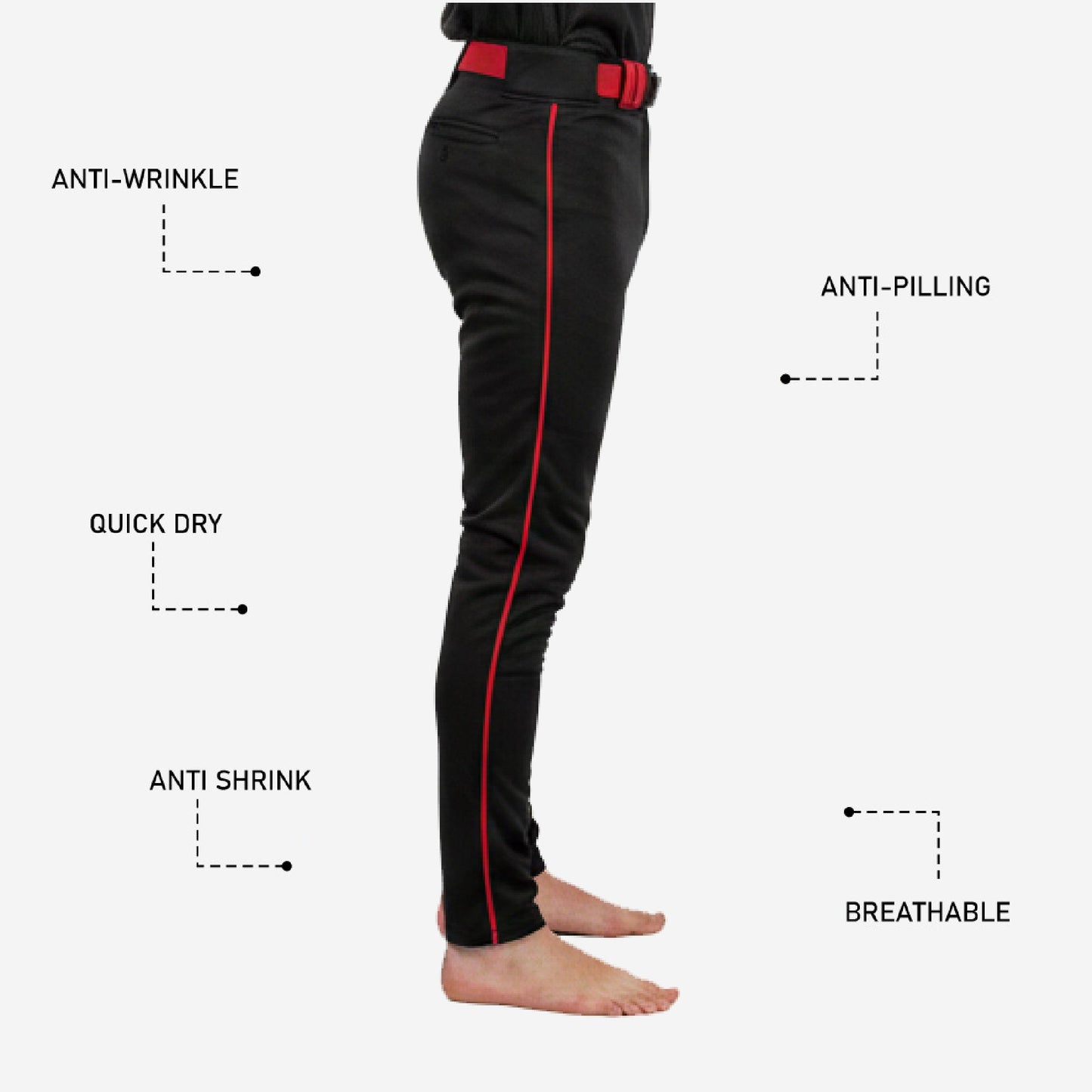 Custom Baseball Uniform Pants - Custom Colors Baseball Pants