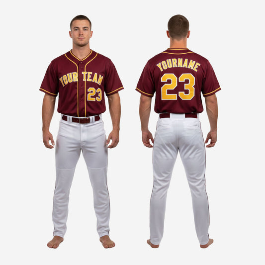 Custom Baseball Uniform Set - Sublimated Jersey & Pants Team